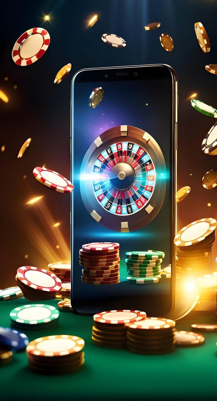 Antarmuka taruhan Roulette dengan pilihan warna dan nomor